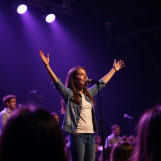 fiona on stage